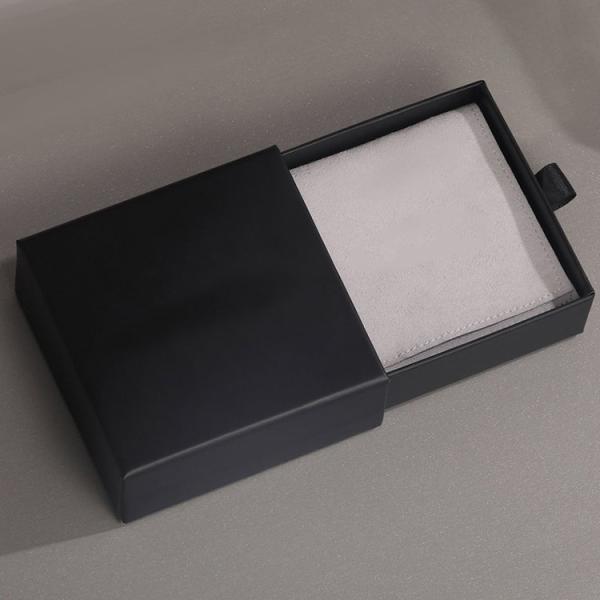 Caixa de presente de empacotamento da joia do projeto da guarda-joias com o malote de empacotamento da joia de Ring Paper Box Luxury Microfiber