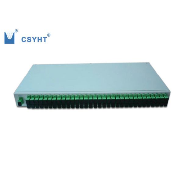 19 Inch 1U Single Mode / Multimode Fiber Splitter Patch Panel Rack Mounted Chassis