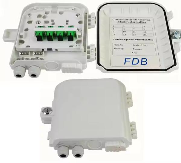 High Performance 24 Cores Fiber Optic Distribution Box IP65 OEM