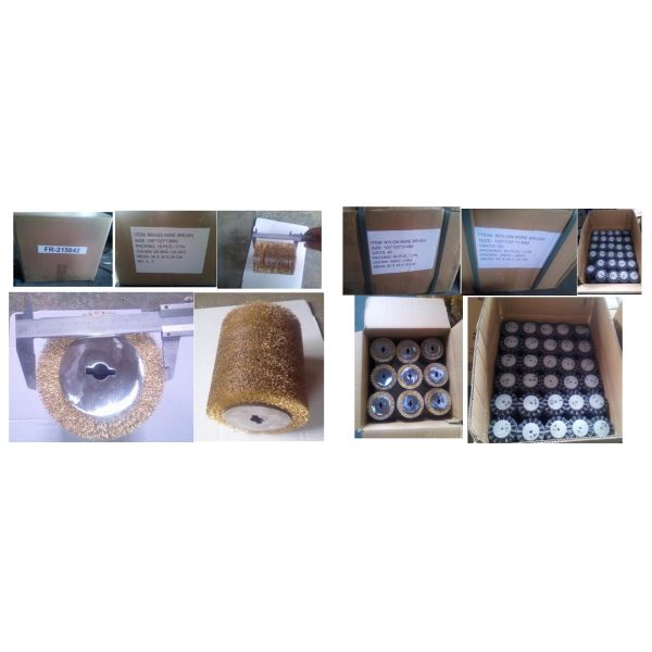 Easy Operation Nylon Roller Brush Low Center Gravity For Wood Polishing