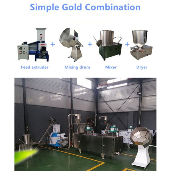 500kg/H Fish Feed Mill Plant For Floating Fish Feed Pellets