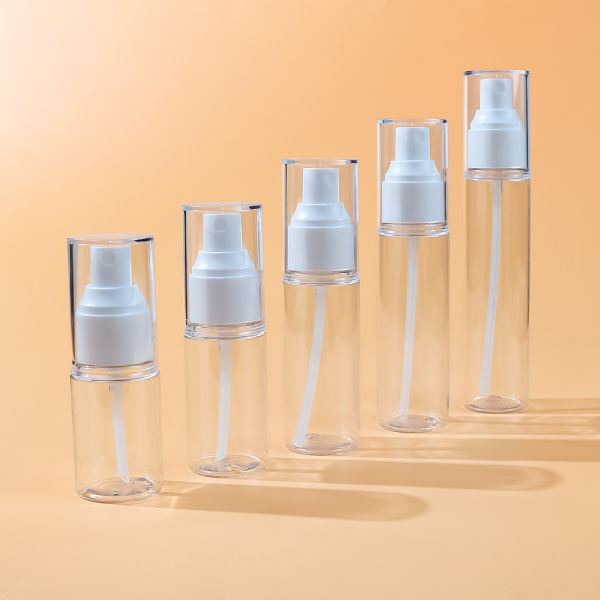 PET Plastic Spray Bottles with Fine Mist Dispensing, Leak-Proof Design and Multi-Capacity Options for Skincare & Travel