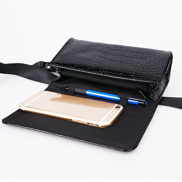 Сумка талии черноты проводника покупок, пакет талии анти- похищения длинный водоустойчивый