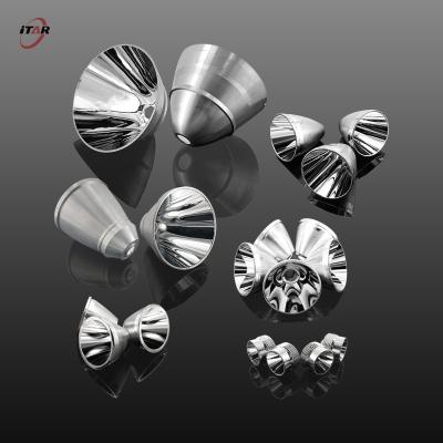 Mirror Coated Aluminum Light Reflector 55mm Diameter For Lamp Optical Equipment