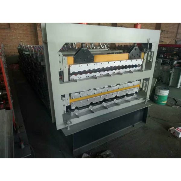 Automatic three layers roof sheet color corrugated roof tile roll forming machine