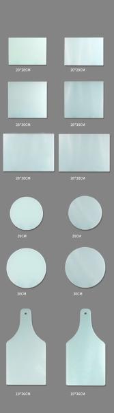 Various Shape Sublimation Glass Chopping Board Heat Resistance