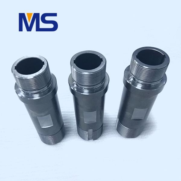 Thread Screw Sleeve CNC Machined Parts with 38CRMOAL Material, Nitriding Surface Treatment, and Both Side Thread for Pressure Machines