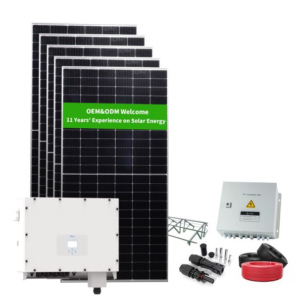 Photovoltaic 5MW Solar Power Plant High Voltage on Grid Solar System Industrial Solar Grid Tied MPPT Inverter