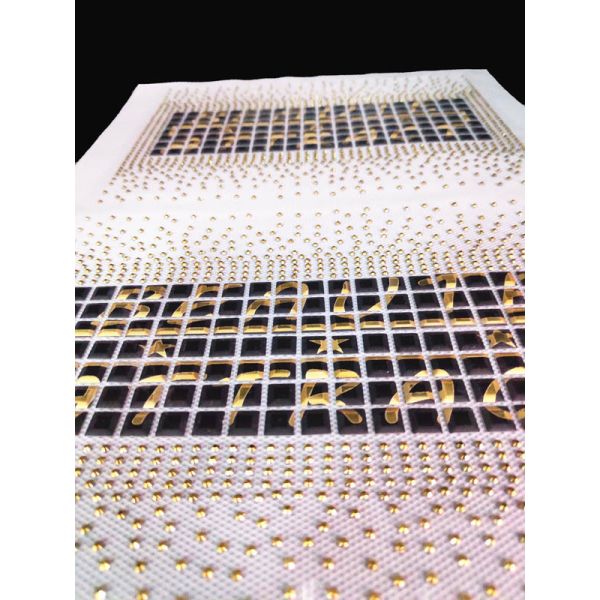 Eco Friendly Iron On Letter Patches , Custom Cloth Patches With Rhinestone / Pearls Material
