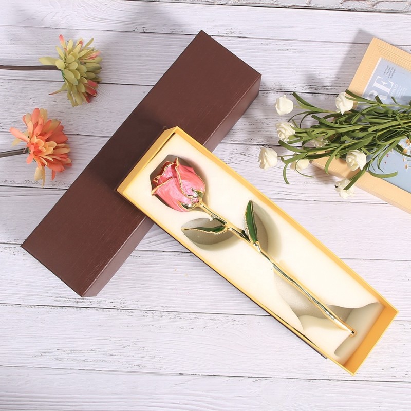Preserved Roses Gold Plated Rose Real Flower Handmade Wholesale