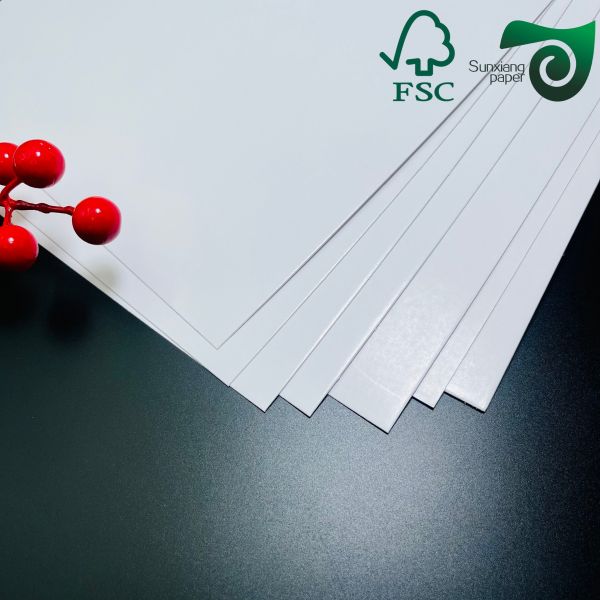 Cartulina estucada brillante de alto blancura 210 g/m² 400 g/m² Doble cara Ideal para cubiertas de libros