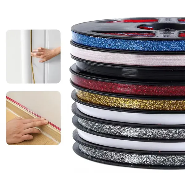Self-Adhesive Ceramic Tile Gap Tape Mildewproof Decorative Edges Strip Corner Side Stickers Custom Cutting Service