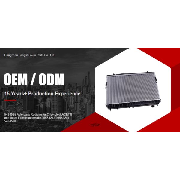 Parties automobiles Radiateur pour Chevrolet LACETTI et Buick Excelle 96553243 96553244 5484585