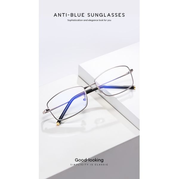 Fashion 136MM Anti Blue Light Reading Glasses Men Women'S Computer