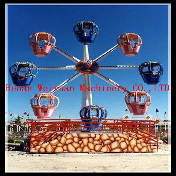 8 cabins Fun fair games kids indoor mini ferris wheel for sale