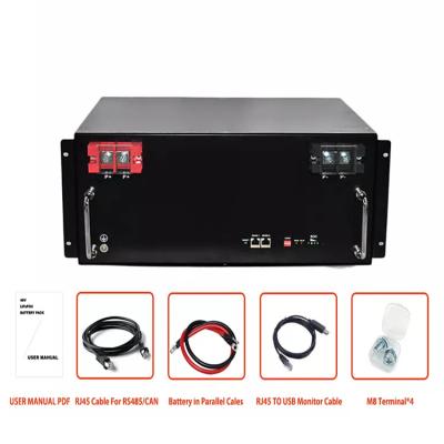 Solar Rechargeable 48v Battery Pack Lithium 48v 50ah Lifepo4 Battery Pack 10kw