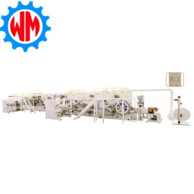 New Full Servo Pull up Baby Diaper Production Line 4 Phase Fully Automatic