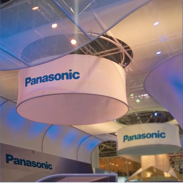 Hanging Tension Fabric Banner Stands Digital Prinitng Flat Round Shape