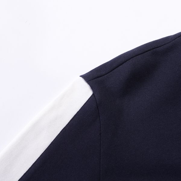 Multi Color Men'S Roundneck Sweatshirts , Navy Blue Pullover Sweatshirt Windproof