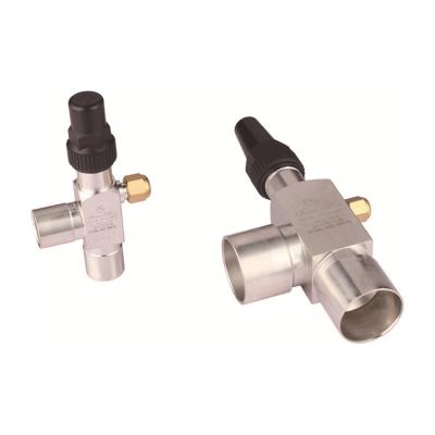 9.5MPa válvula de ângulo de solda de pressão hidráulica para fluidos CFC HCFC HFC R717