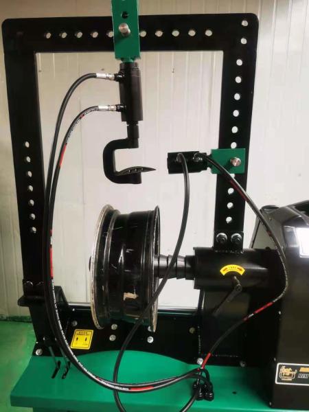 0.55kw Automatic Wheel Straightening Machine Equipment Full Teeth Dual Cylinder Rim Processing Machine