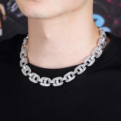 22inch 24inch Copper Necklaces Pig Nose Diamond Mens Necklace
