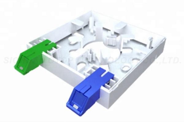 Outdoor Optical Termination Box Waterproof 2 Ports ABS PC Material