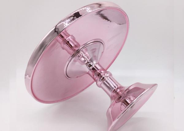 Rose Gold Electroplating Ceramic Cake Stand Strong Dolomite Material For Home Deco