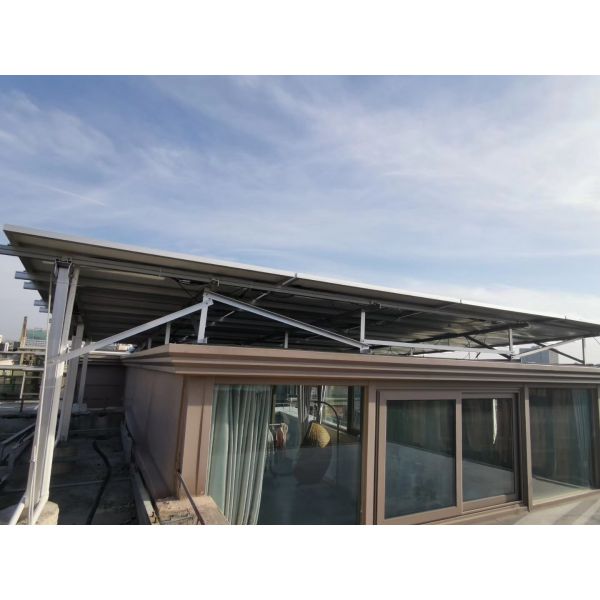 Silver Photovoltaic Solar Panel Mounting Hardware Tile Roof 50m/S