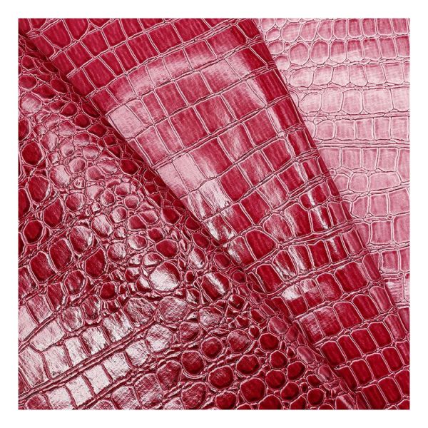 High Gloss Stone Pattern Pvc Synthetic Leather Animal Pattern Shoes Bags and Bags Faux Leather Fabric