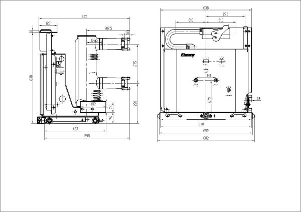 VS1 11KV High Voltage Vacuum Circuit Breaker 20KA-31.5KA