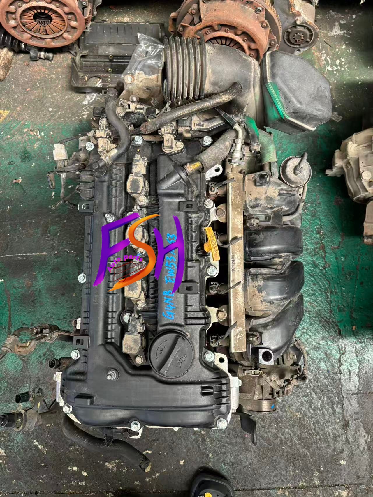 Good Quality G4NB 4 Cylinder Amercian Used Gasoline Engine Assembly