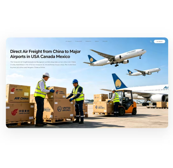 Direct Air Freight from China to Major Airports in USA Canada Mexico