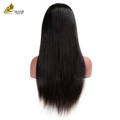 Cabeça de cabelo humano de renda Peruca reta 100% virgem peruana