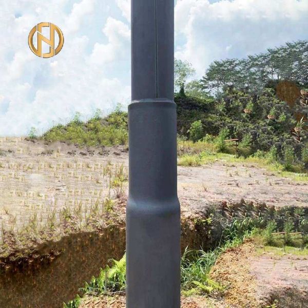 Customized Q355 Hot Dip Galvanized Swaged Steel Pole 6m 9m 12m Stepped Electrical Utility Pole for Street Lighting and Power Transmission