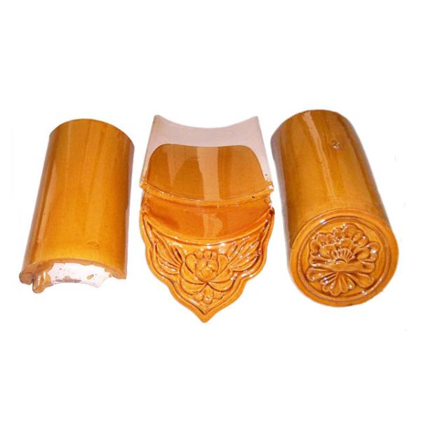 OEM Pagoda Templo Chinês telhado azulejos de argila vidrada material de construção antigo