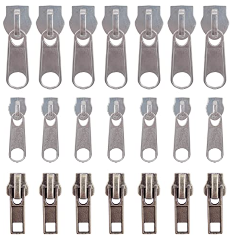 Молнии металла золота света Alalamu декоративные и слайдеры Wearproof