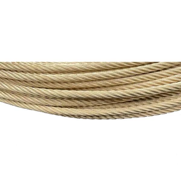 Non-Alloy Copper Coated Wire Rope Brass Plated Steel Wire Rope 1*7 1.0mm Tolerance Other