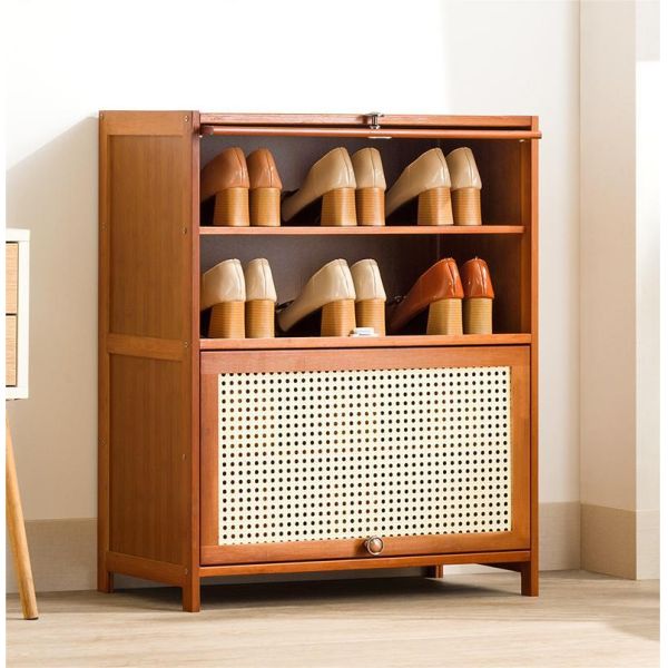 Modern Wooden Shoe Cupboard Rack Storage Organizer 5 Tier