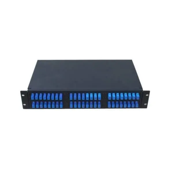 Rack Mount Fiber Optic Patch Panel 48 Core Fiber Optic Termination Box With SC Simplex