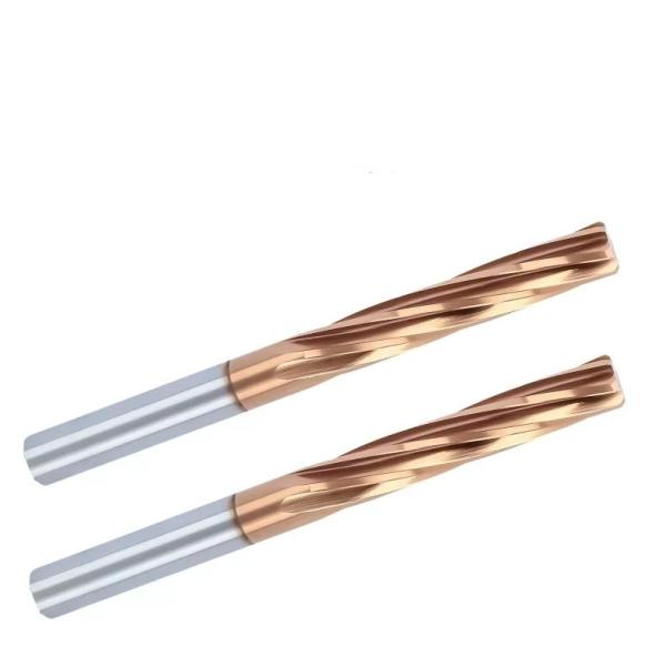 HRC 55/60 Solid Tungsten Carbide CNC Straight Groove Reamer Tisin Coating Machine Reamer Flutes Standard for CNC Machining