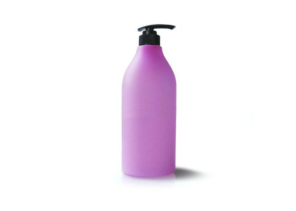 HDPE Empty Plastic Bottles / Green 500ml Plastic Bottle With Pump Dispenser