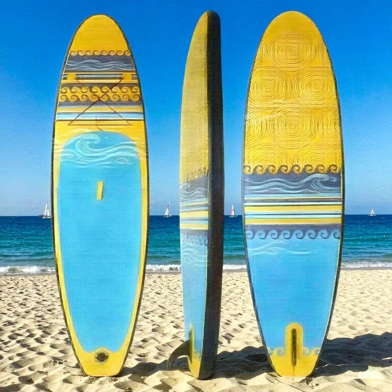 Factory supply Foldable Inflatable PVC Stand-Up Paddleboard (SUP) for Adult Surfing & Kayaking
