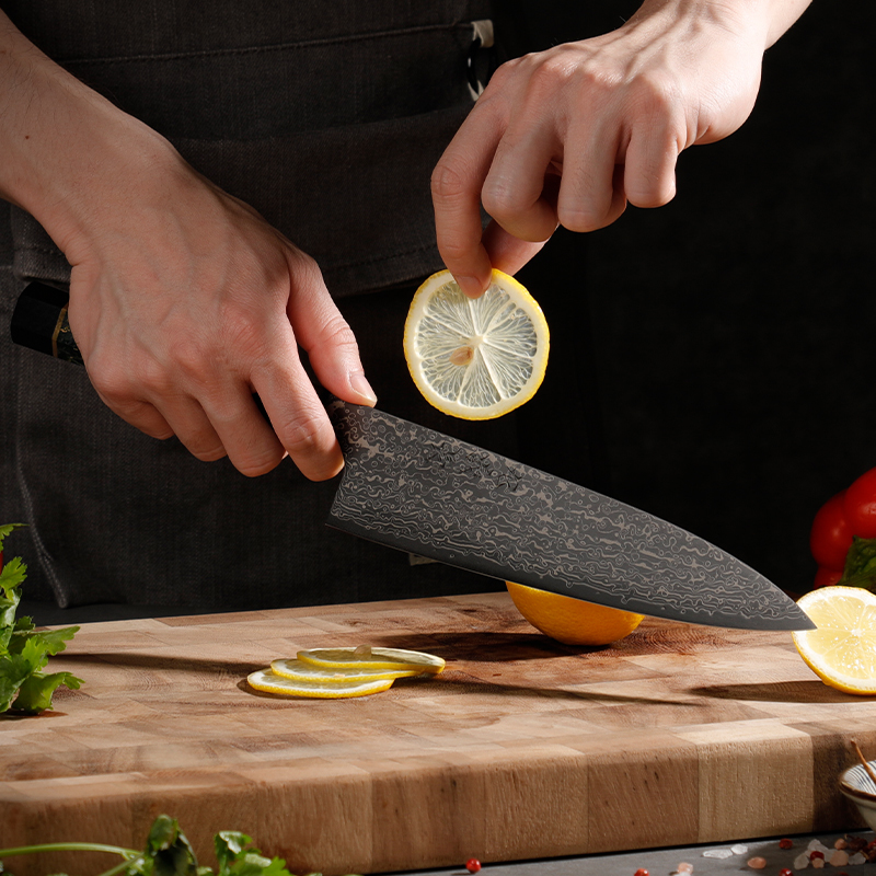 N690 Powder Steel Gyuto Knife Hand‑Forged Japanese Chef’s Knife for Modern Kitchen