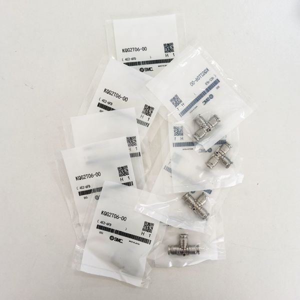 KQG2T06-00 Nitrile Rubber Seal Material Pneumatic Tee Fitting Single Action One Touch Couplings 3 MPa Proof Pressure Air Line Connector