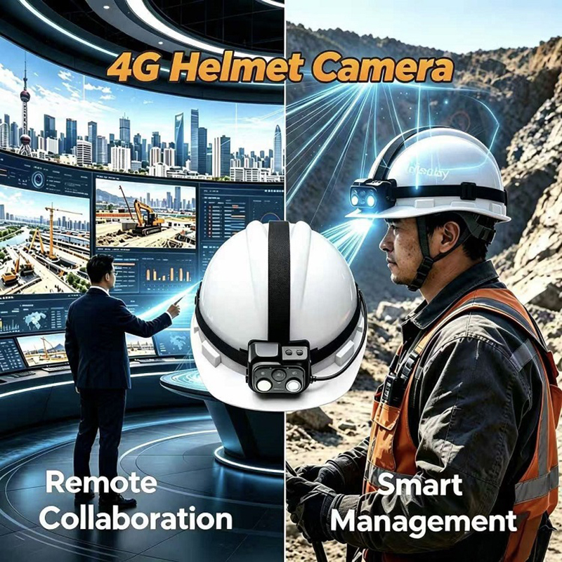 4G WiFi Head Lamp Camera Onvif Rtsp Vms Live Video