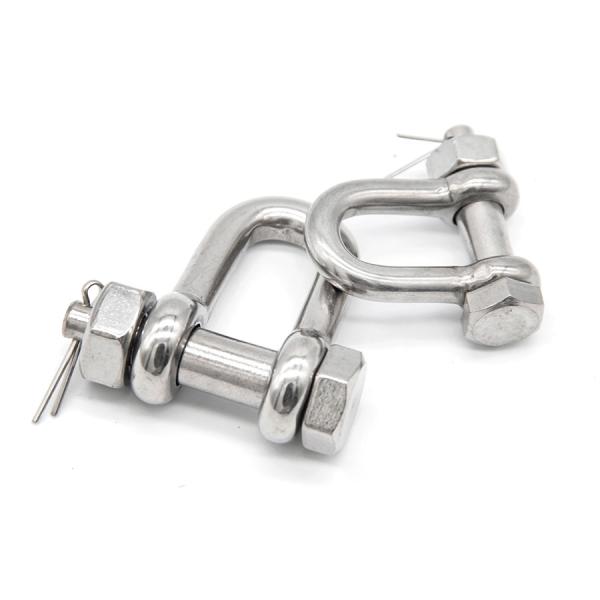 304 316 Stainless Steel Anchor D Shackle Corrosion Resistance