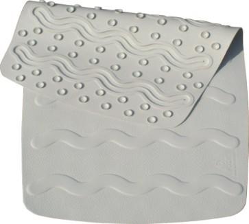 O banheiro material do marfim fornece a anti esteira de borracha do banheiro do deslizamento
