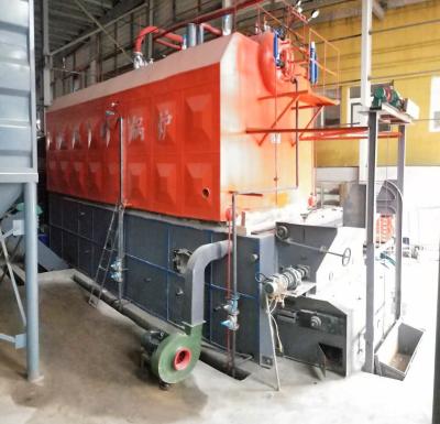 82% Thermal Efficiency Biomass Coal Fired Steam Boiler Double Cylinder
