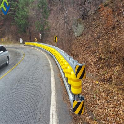 Polyurethane Roller Safety Barrier Guard Rail For Highway Tunnel Bridge